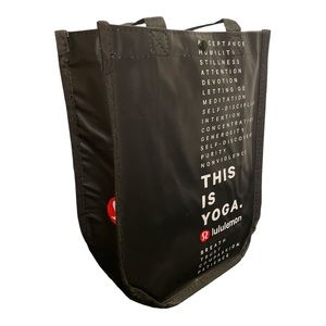 Lululemon Reusable Small Black This is Yoga Tote, New